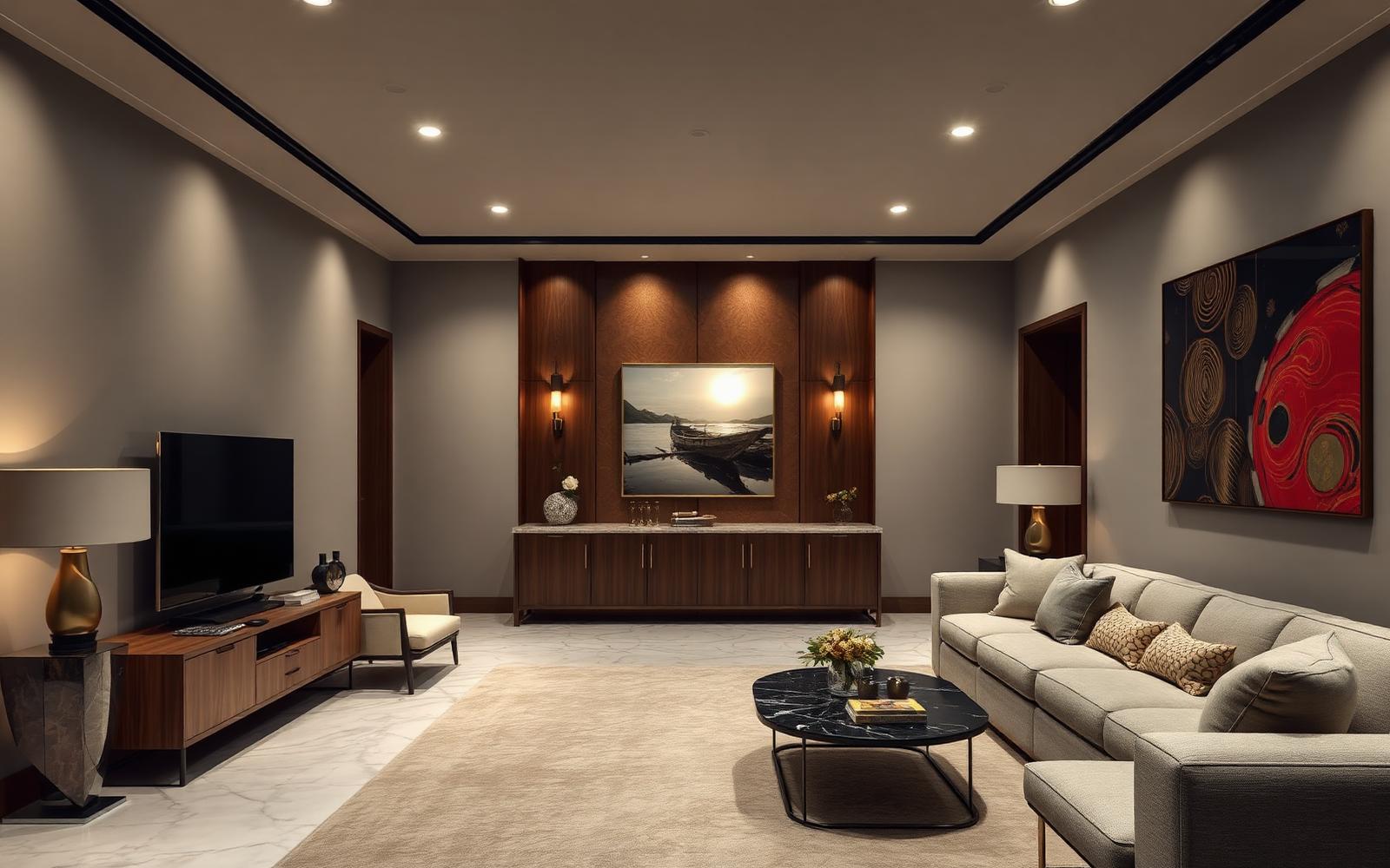 After luxury interior